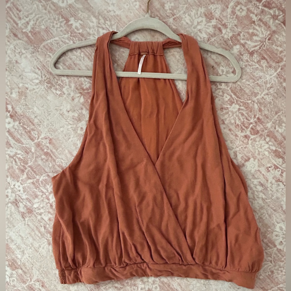 Free People Terracotta Cross My Heart Tank - Picture 5 of 6
